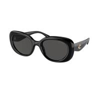 Coach Hc 8391u Occhiali Da Sole Donna Nero Ovali Grigio 53mm