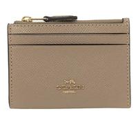 Coach Mini portachiavi skinny con motivo incrociato, colore: tortora 88250, S, porta carte di credito, Tortora, S, Portafoglio per carte di credito