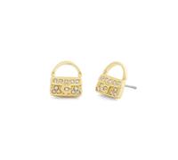 COACH Orecchini 'Iconic Handtaschen' oro / trasparente Donna - Abbigliamento - Occasioni - Matrimonio - Per la madre della sposa - Scarpe e accessori - Gioielli COACH One Size