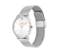 COACH Orologio analogico 'ELLIOT' arancione chiaro / argento Donna COACH One Size arancione chiaro / argento