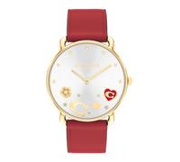 COACH Orologio analogico 'ELLIOT' oro / rosso / trasparente Donna COACH One Size oro / rosso / trasparente