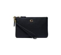 Coach Polished Pebble Small Wristlet Nero Taglia Unica