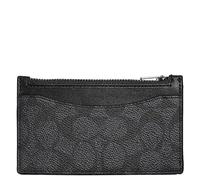 Coach Porta carte con zip da uomo, antracite