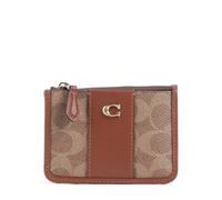 Coach Porta carte di credito marrone, canvas, donna