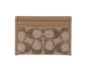 Coach - Portacarte Essential in Crystal Signature Jacquard - - Accessories - Donna - Beige - ONE SIZE