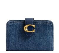 Coach Portafoglio da viaggio da donna, in denim, Tabby Accessory, B4/blu scuro, taglia unica, B4/Blu scuro, Taglia unica