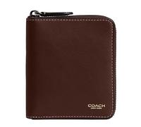 Coach Portafoglio portamonete da uomo con zip, Acero, Taglia unica, Portafoglio portamonete con cerniera