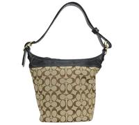Coach Pre-owned, ,Pre-owned ,Donna ,Beige ,ONE SIZE Borsa a spalla 2way Pre-owned in canvas e pelle Signature