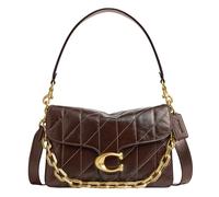 Coach Quilted Chain Shoulder Bag, Borsa a Tracolla con Catena Tabby Donna, B4/acero, Taglia unica