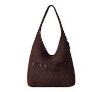 Coach - Refined Weave Straw Brooklyn Shoulder Bag 39 - - Bags - Donna - Marrone - ONE SIZE