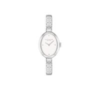 COACH Sammy - Orologio al quarzo da donna, 2H, ispirato ai gioielli, 22,5 mm, orologio da polso moderno ed elegante per tutti i giorni, regalo per lei, Argento-Bianco