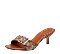 Coach Sandalo Margot Donna in Cristallo Signature Jacquard Flat, Ambra brunita, 38 EU