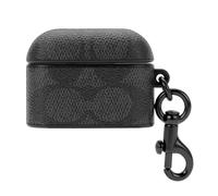 Coach Signature AirPods Pro Case - Compatible with AirPods Pro 2nd / 1st Generation - Signature Charcoal
