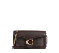 Coach Tabby Chain Signature 19 Borsa a tracolla marrone scuro, canvas, donna