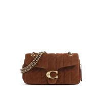 Coach Tabby Quilted Suede 26 Borsa a spalla marrone, Rauleder, donna
