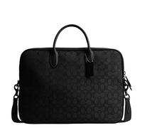 Coach Theo Work Bag in Signature Jacquard, Borse Business Uomo, Nero, M