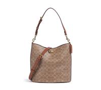Coach Willow Signature Borsa hobo marrone, canvas, donna