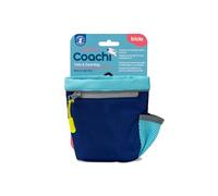 Coachi Train & Treat Bag | Blu Navy/Azzurro | Ampio compartimento per ricompense, chiusura con cordino, aggancio sicuro. Adatto per passeggiate e addestramento