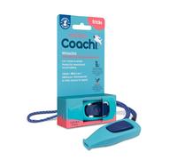 Coachi Whizzclick | Clicker e Fischietto 2 in 1 | Azzurro/Blu Navy | Fischietto per il richiamo canino e clicker per l'addestramento con premi, cordino riflettente, adatto a cani e cuccioli
