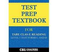 Coaching for Be Test Prep Textbook for TABE CLAS-E Reading Level 1 T (Tascabile)