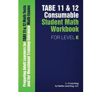 Coaching for Bette TABE 11 and 12 Consumable Student Math Workbook f (Tascabile)