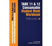 Coaching for Bette TABE 11 and 12 CONSUMABLE STUDENT MATH WORKBOOK F (Tascabile)
