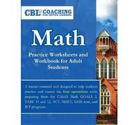 Coaching for Better Math Practice Worksheets and Workbook for Adult (Tascabile)