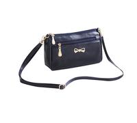 COACOM 1 borsa da donna da donna, piccola borsa a tracolla da donna, in pelle, morbida e durevole, con borsa di sicurezza (blu marino), Blu
