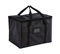 COACOM 1 borsa per il pranzo portatile, grande borsa termica portatile, borsa da picnic, borsa termica portatile, borsa termica per catering, picnic, consegna alimentari, ecc. (50 L), Nero , valigetta