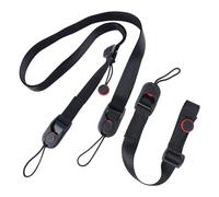 COACOM 1 cinghia per fotocamera e 1 cinturino per fotocamera, cordino da collo, cordino per fotocamera, cinturino da polso, cinghia multifunzione regolabile, adatto per la maggior parte delle