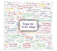 COACOM 100 Adesivi di Frasi Corti Ispiratrici, Adesivi Creativi, Regali per Studenti, Possono Decorare Custodie per Telefoni Cellulari, Valigie E Chitarre.