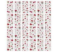 COACOM 12 Adesivi di Rosa Rossa, Squisite retrò, Piante E Fiori Autoadesivi, Adesivi per Album, Decorazione del Materiale del Manuale Artigianale Fai-da-Te.