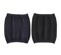 COACOM 2 fasce termiche da donna, con supporto elastico per la schiena, calda gonna sui fianchi, scalda vita, cintura riscaldante per reni invernali, grigio, nero, 32 * 30 cm