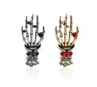 COACOM 2 Pezzi di Spilla da Diamante, Spilla da Cranio, Gioielli in Stile Punk retrò, Gioielli Creativi, Accessori per Abbigliamento.