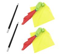 COACOM 2 Sciarpe Magiche E 2 Bacchette Magiche, Forniture per Esibizioni Magiche, Oggetti di Scena Magici, Accessori per Le Prestazioni del Partito.