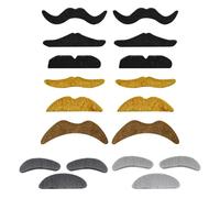 COACOM 2 Set di Abiti delle Sopracciglia con La Barba E 12 Barbe Finte, Oggetti di Ruolo, Oggetti di Scena Divertenti, Forniture in Maschera.
