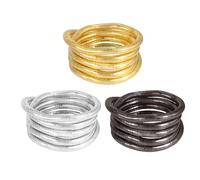 COACOM 3 Collane A Spirale, Stile A personalità Incrociata, Bracciali Multistrato Impilati, Gioielli per Il Collo del Banchetto del Vestito, Regali di Natale per Le Donne.