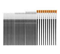 COACOM 30 Penne A Punta di Filo E 10 Penne A Testa Piatta, Strumenti di Pittura, Strumenti da Colorare, Accessori per Artigianato Fai-da-Te, Pennelli Portatili.