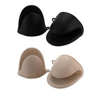 COACOM 4 Pezzi Clip di Isolamento Termico in Silicone, Accessori da Forno, Utensili da Cucina, Guanti da Forno Mini, Guanti Resistenti Ad Alta Temperatura.