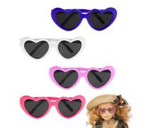 COACOM 4 Pezzi Occhiali da Bambole, Giocattoli per Bambini -Soclassini, Occhiali da Sole, Accessori per Bambole, Regali per Gli Amanti delle Bambole (4 Colori).