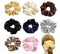 COACOM 8 Grossi Elastici per Capelli, Tessuto Elastico, Multiuso, Comodi e Leggeri, Ideali per Coda di Cavallo e Updo, Regalo Perfetto per Donne