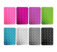 COACOM 8 ventose in silicone, supporto quadrato a ventosa, ventosa per cellulare accessori mobili su un lato in silicone, adatto per telefoni cellulari, power bank e guida (8