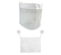 COACOM Borsa A Maglie da 1 Pezzi, 1 Borsa per Sospensione Bianca, Grande capacità Trasparente, Riutilizzabile Multifunzionale, Ciondolo di Conservazione dei Giocattoli per Vadini per Bambini.