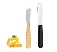 COACOM Coltello da Burro Seghettato A 1 Pezzo E Coltello da Burro A Manico in Legno 1 Pezzi, Strumenti da Forno, Gadget da Cucina, Coltello da Burro in Acciaio Inossidabile.