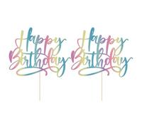 COACOM Plugin di Compleanno A 2 Pezzi, Decorazioni per Torte, Accessori per Torte, Plugin di Decorazioni Creative, Plug -in per La Torta Glitter.