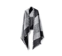 COACOM Sciarpa Scozzese a Quadri Calda - Regalo per Donne, Grigio, 200cm*70cm