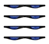 COACOM Set di 4 protezioni per portiera auto, in PVC, blu, multifunzione, universali, 20 x 2 x 2 cm, 4 pezzi