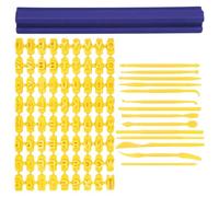 COACOM Set di 72 timbri alfanumerici per biscotti con 14 attrezzi per la decorazione di torte, timbri per biscotti, timbri per biscotti e alfabeti