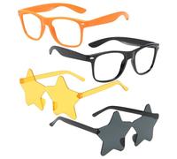 COACOM Squadra di Occhiali da Giocattolo da 2 Pezzi, 2 Bicchieri A Stella, retrò E alla Moda, Oggetti di Tiro Creativi, Universali per Uomini E Donne, Accessori per Feste.