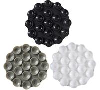 COACOM Ventose Rotonde in Silicone A Doppia Faccia da 6 Pezzi, Supporto per Telefono A Ventosa, Colla Antiscivolo, Decorazione Universale per Telefono Cellulare.